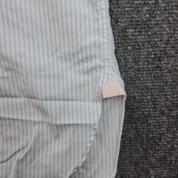 Thomas Pink Long Sleeve Button Up Cotton Ireland Blue Striped Superfine 17 34 - Picture 15 of 16